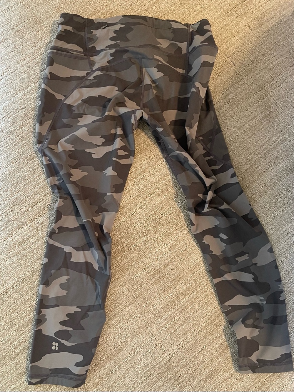 Sweaty Betty Power 7/8 Camo Leggings in Gray